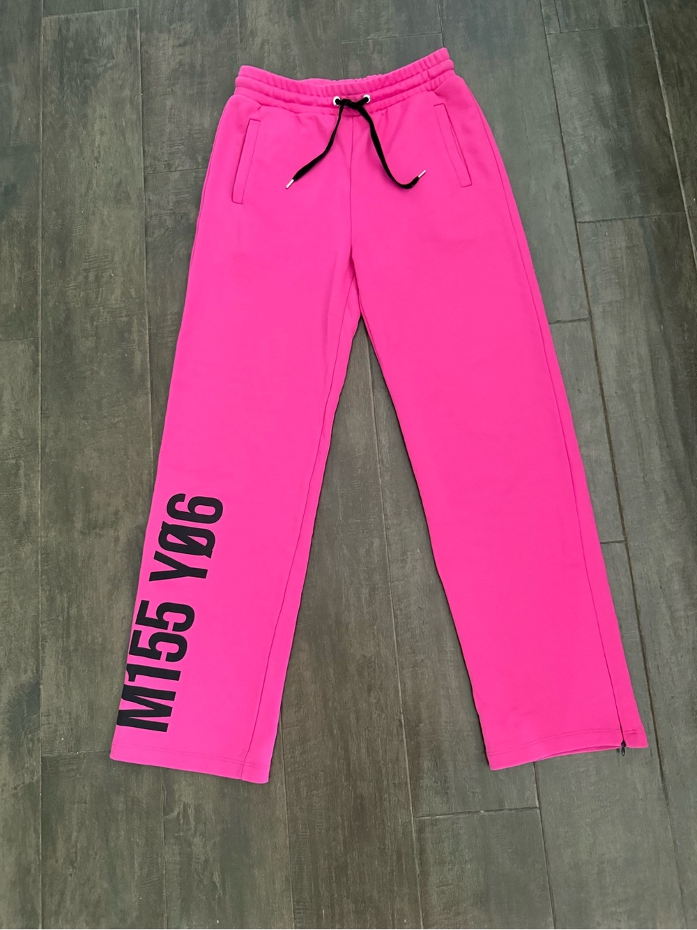 RED VALENTINO Women’s Pink Track Pants Drawstring Size XS w Pockets NWOT